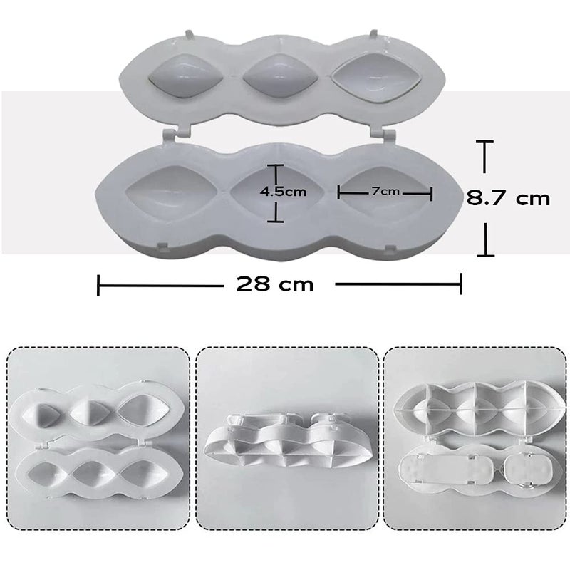 PALVOX - Kibbeh Rolls Maker 7cm - Kibbeh Machine Meatball DIY Kibbeh Maker Press Minced Meat Processor Cake Desserts Kitchen Tools Home Meat Pie (Large Size - 7 cm) - Image 3