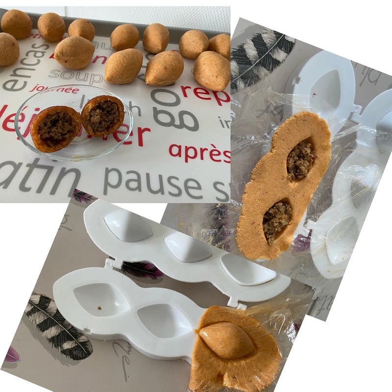 PALVOX - Kibbeh Rolls Maker 7cm - Kibbeh Machine Meatball DIY Kibbeh Maker Press Minced Meat Processor Cake Desserts Kitchen Tools Home Meat Pie (Large Size - 7 cm) - Image 2