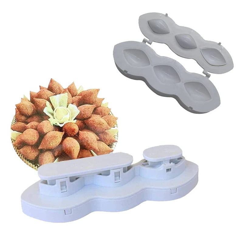 PALVOX - Kibbeh Rolls Maker 7cm - Kibbeh Machine Meatball DIY Kibbeh Maker Press Minced Meat Processor Cake Desserts Kitchen Tools Home Meat Pie (Large Size - 7 cm) - Image 1