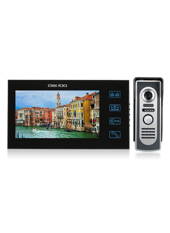 OWSOO - OWSOO 7-inch Color Video Door Phone Doorbell Intercom Kit Touch Screen Waterproof Outdoor Camera Indoor Monitor Night Vision Home Security - Image 1