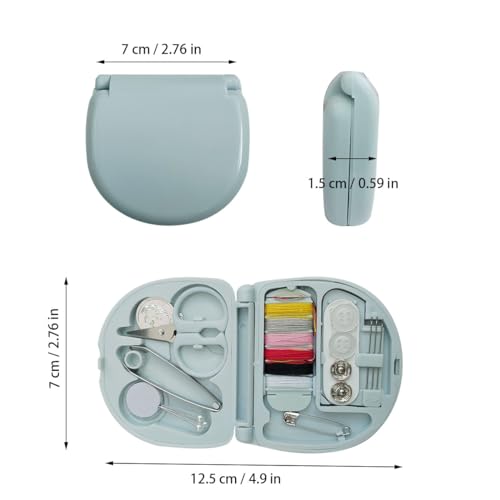 ZTEOFO 2 Pack Mini Travel Sewing Kit - Portable Heart-Shaped Box - Image 3