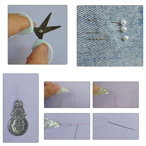 ZTEOFO 2 Pack Mini Travel Sewing Kit - Portable Heart-Shaped Box - Image 4