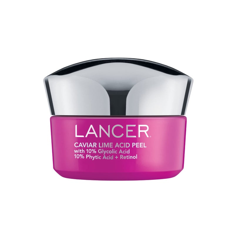 Lancer Skincare Caviar Lime Acid Peel Retinol Facial Chemical Peel with Brightening Glycolic Acid 17 Fluid Ounces