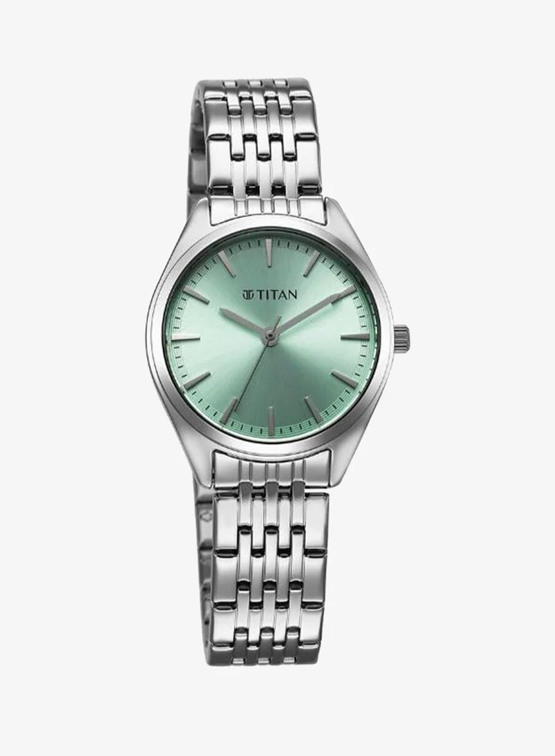 Titan Women's Stainless Steel Analog Watch 95322SM01 - 29 mm