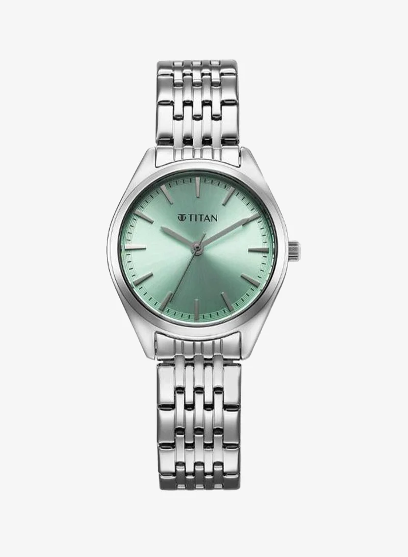 Titan Women's Stainless Steel Analog Watch 95322SM01 - 29 mm