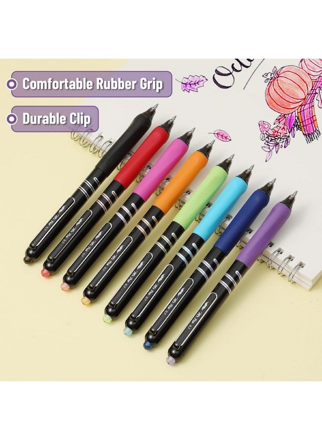 Mr. Pen- Retractable Gel Pens, 8 Pack, Vibrant Barrels, Fast Dry, Colorful Ink Gel Pens Fine Point 0.7mm, Retractable Pens, Cute Pens, Gel Ink Pens, Aesthetic Pens for Journaling Fine Tip Pens - Image 4