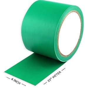 Generic Elega Traders Seren Aura Premium Vastu Tape, Green, 4 INCH*25 METER, Floor Marking Tape for Kitchen and Entrance  - Image 2