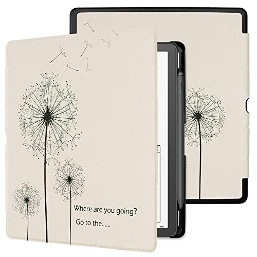 WALNEW Case Cover for 10.2-inch Kindle Scribe (2024/2022 Released), Smart PU Leather Cover with Pen Holder and Auto Wake/Sleep for 10.2" Amazon Kindle Scribe E-Reader (Dandelion) - Image 1