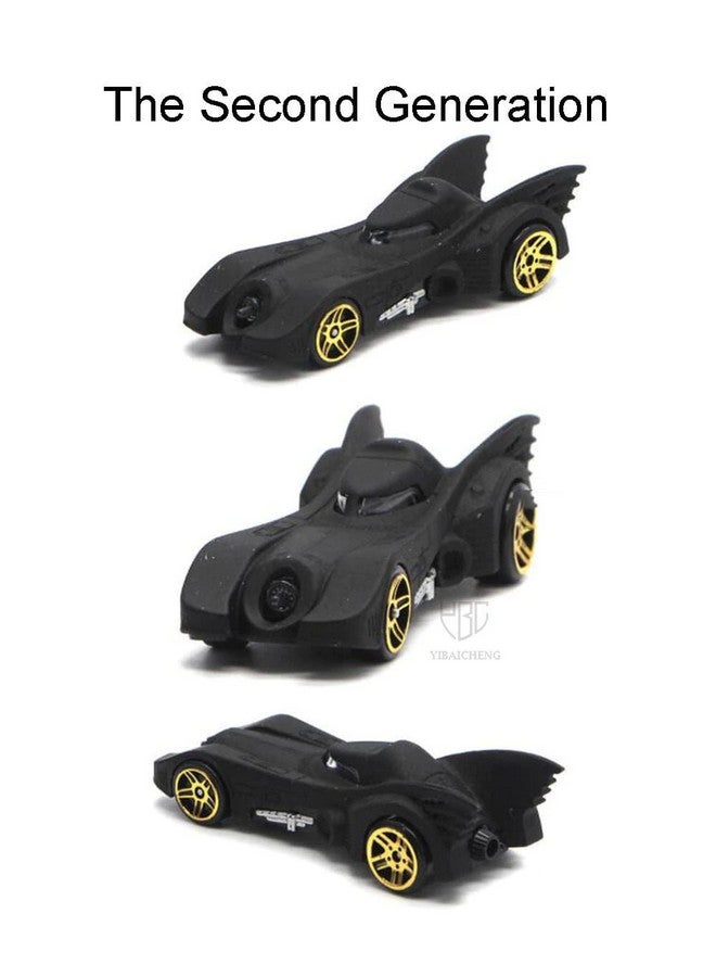 بلس بوينت مجموعة سيارات سوبر هيرو المعدنية السوداء من PLUSPOINT، مجموعة لعب سيارات السباق للأطفال الصغار، مجموعة سيارات مصبوبة للأولاد، زينة الكيك، هدية عيد ميلاد (6 قطع) - Image 3