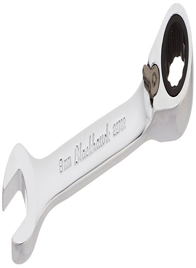 Proto Blackhawk By Proto BW-2278R 12 Point Combination Stubby Reversible Ratcheting Wrench, 8mm - Image 1