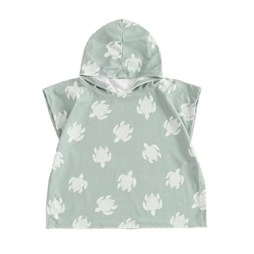 Frietlebird Baby Girl Boy Hooded Beach Towel Swim Cover Up Bath Towels Swim Poncho Swimsuit Cover Up Summer Clothes BGreen1218 Months - Image 1