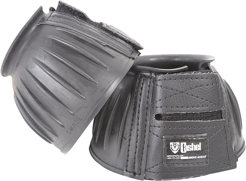 CASHEL Bell Boots Rubber Black Size L BBBLL - Image 1