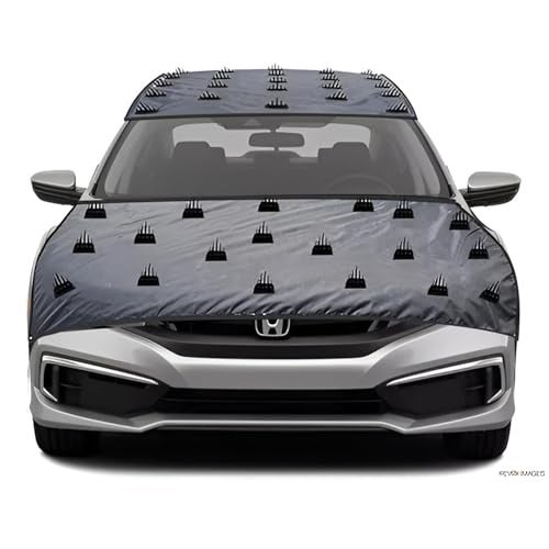 Spaiko Grey Car Spikes Cover Bonnet + Roof Dog Protection Cover with Spikes Full Protection from Dog, Monkeys and Animals (Heavy Duty, Grey, Set of 2 Bonnet + Roof) - Image 1