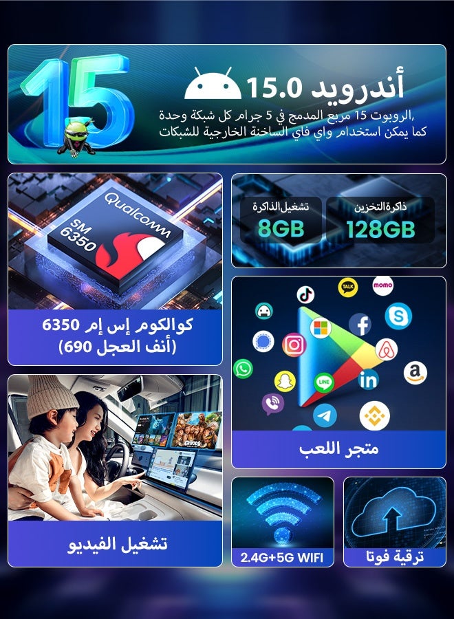 Carlinkit 2026 Android 15 Qualcomm SM6350 AI Box 8GB RAM+128GB ROM Wireless Carplay Car 4G Streaming Box Wireless Android Auto FOTA Upgrade Netflix Youtube - Image 4