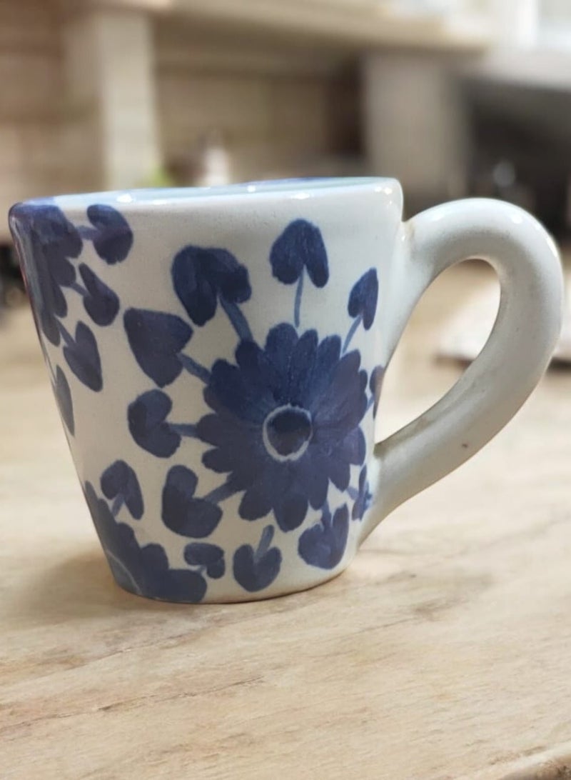 color zone pottery Mug, Microwave Safe, Hand Painted Pottery  - Image 1