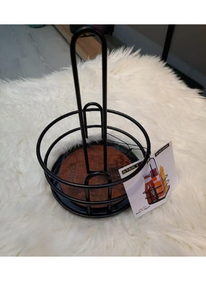 هابي هوم حامل تقديم صوص معدني كبير الحجم بارتفاع 24 سم – تصميم أنيق وعصري لتقديم الصوص والصلصات والمقبلات – مثالي للمطاعم والمناسبات والعزومات، متين وسهل التنظيف - Image 3