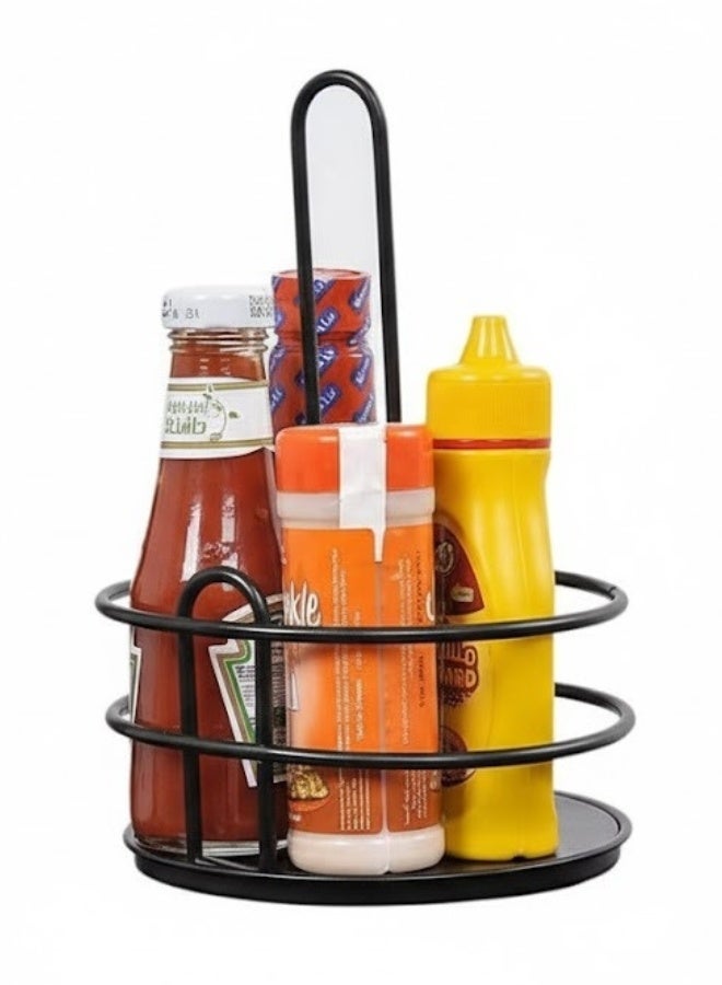 هابي هوم حامل تقديم صوص معدني كبير الحجم بارتفاع 24 سم – تصميم أنيق وعصري لتقديم الصوص والصلصات والمقبلات – مثالي للمطاعم والمناسبات والعزومات، متين وسهل التنظيف - Image 2