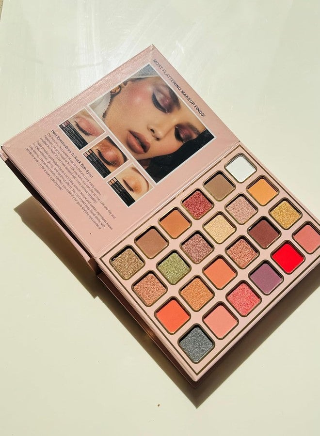 MagicHuda 5 In 1 Makeup Book Kit Highlighter Blush Contour Lip Eyebrow Palette (Glitter And Matte) Eyeshadow Palette All In One Makeup Kit. - Image 2