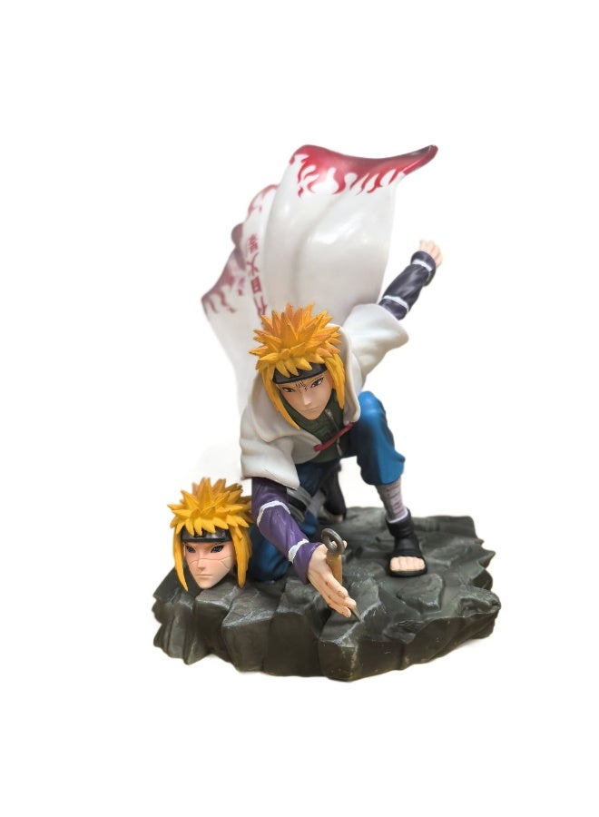 Naruto Namikaze Minato face-changing Doll Model Decoration Desktop Decoration Toy Gift for family and friends - Image 1