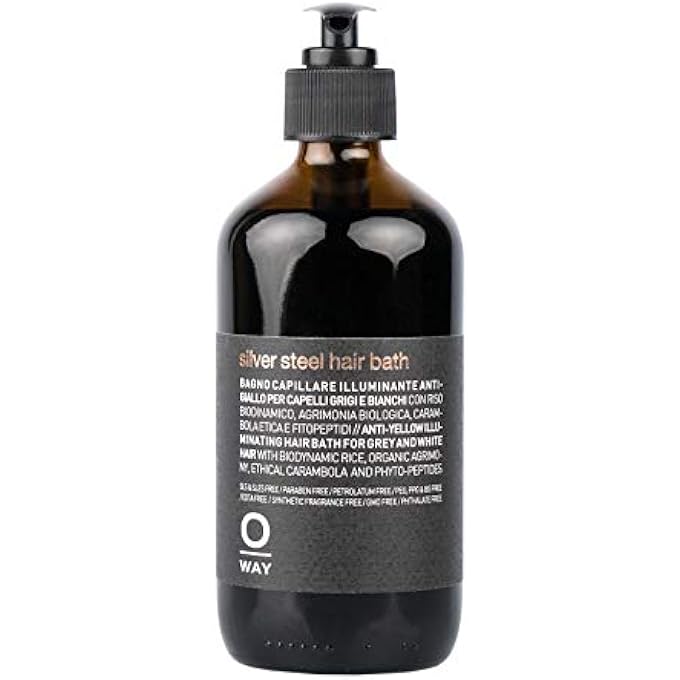 OWAY MEN'S SILVER STEEL HAIR BATH 240 ML - Image 1