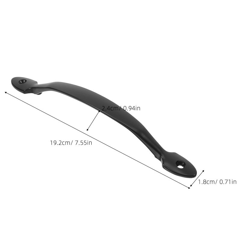 Rustic Cabinet Door Handles 2 Pack Zinc Alloy Metal Pulls For Kitchen Wardrobe Drawer 128mm Hole Spacing - Image 3