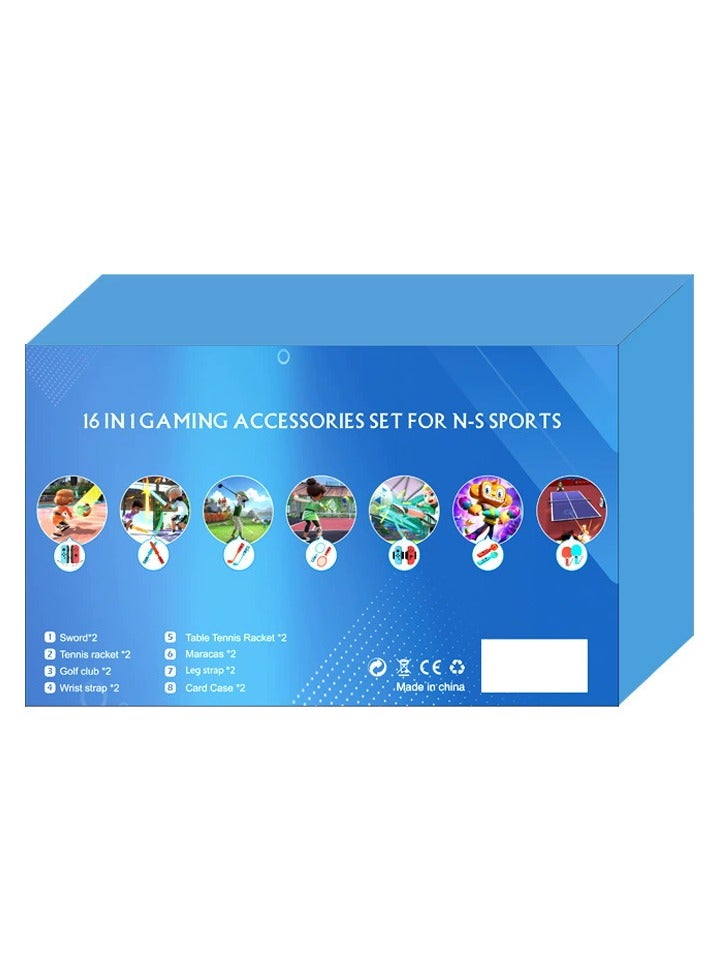 16-in-1 Multi-Sports Game Accessories Kit for Switch OLED/Standard (Third-Party Compatible) - Image 3