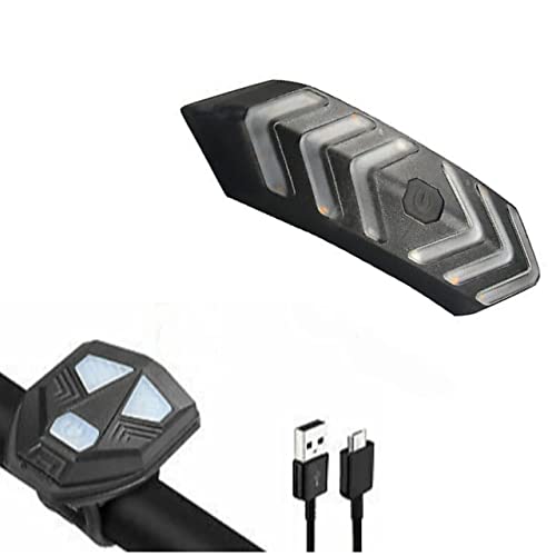 FASTPED ® Bicycle Tail Light USB Rechargable Smart Wireless Remote Control Turn Signal Warning Lamp Bike Taillight (B) - Image 1