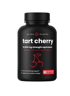 Organic Tart Cherry Extract Capsules 12,000mg Uric Acid Cleanse & Joint Support 60 Capsules - pzsku/Z09F853E76167BF4F2071Z/45/_/1738597979/b93e0f84-3628-47b9-91ba-0b0949b96b70