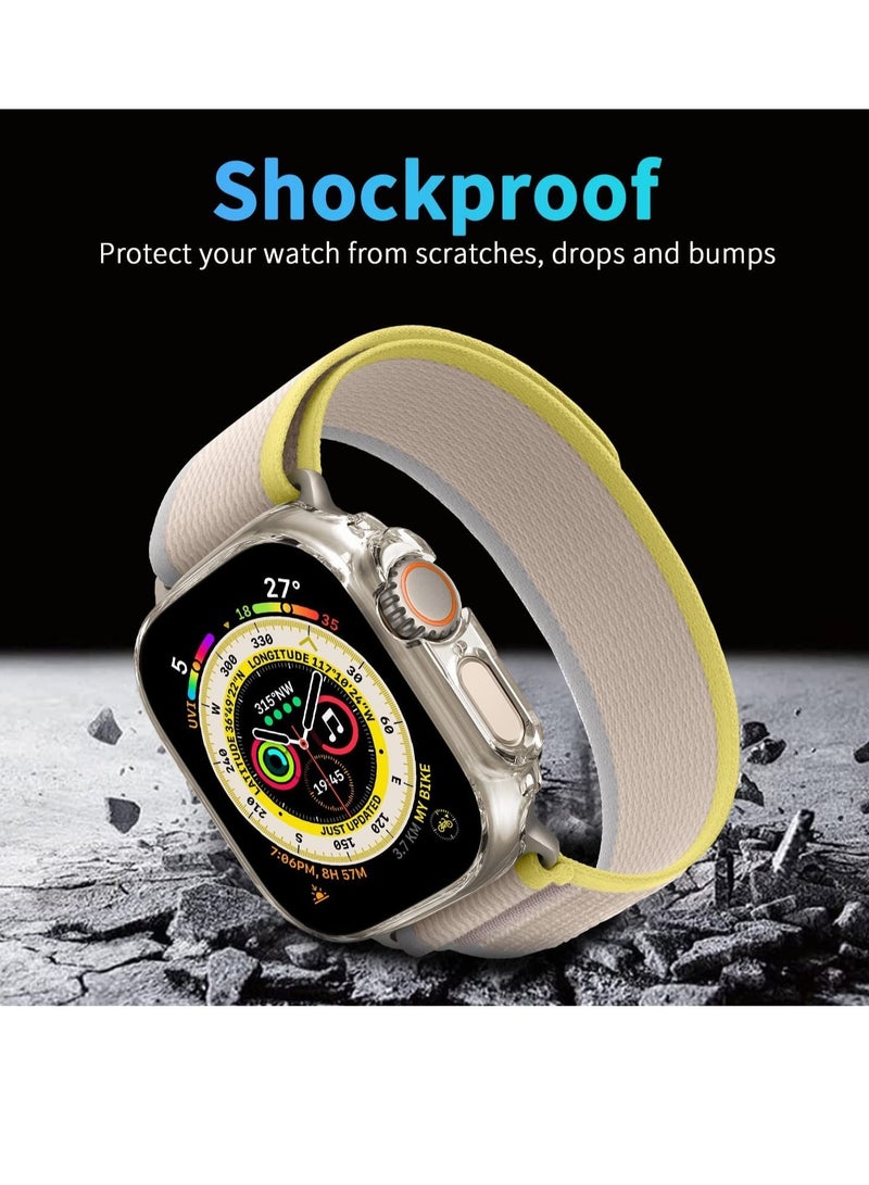 ELTRAZONE 2 Pack Case Compatible with Apple Watch Ultra 49mm, Hard PC Bumper Case All-Around Edge Shockproof Protective Cover Frame  - Image 3