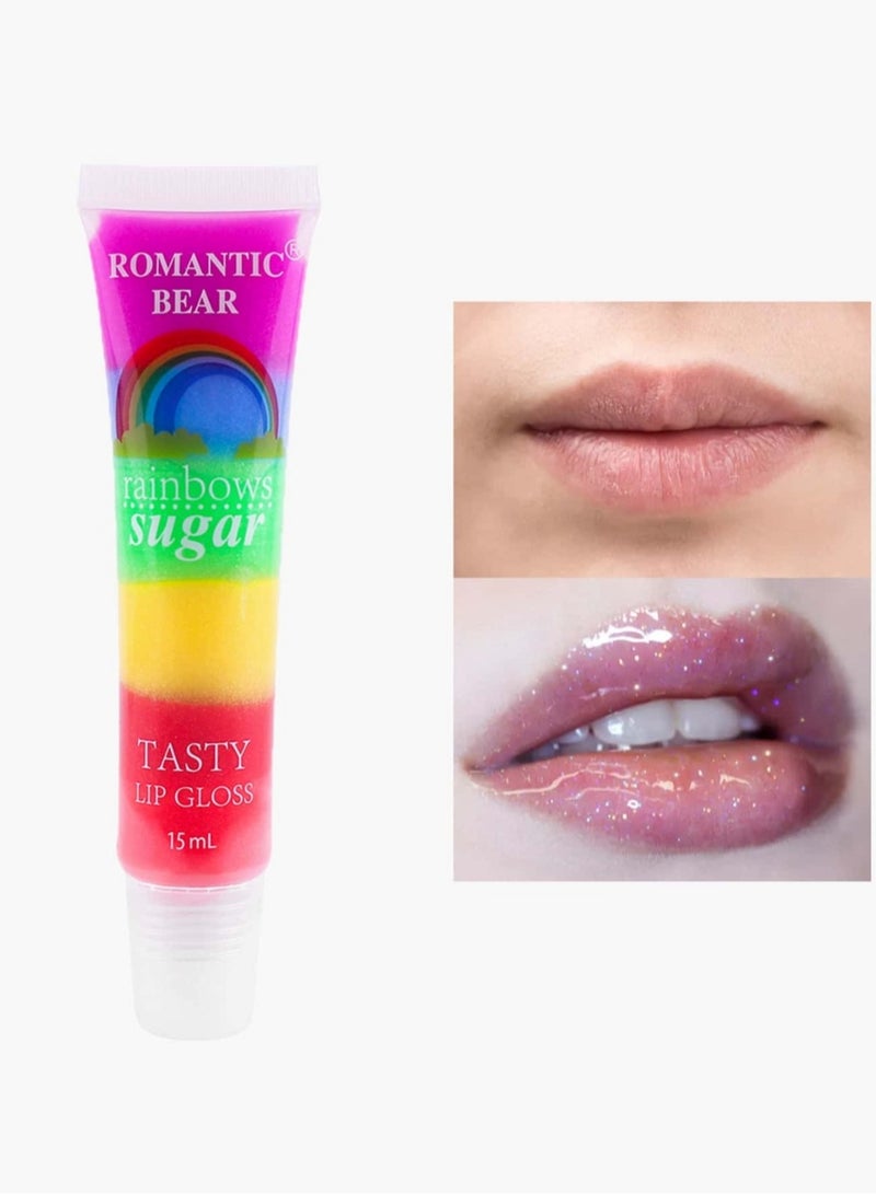 Romantic bear Organic Rainbow Hydration: Transparent Lip Gloss for a Vibrant Glow - Image 2