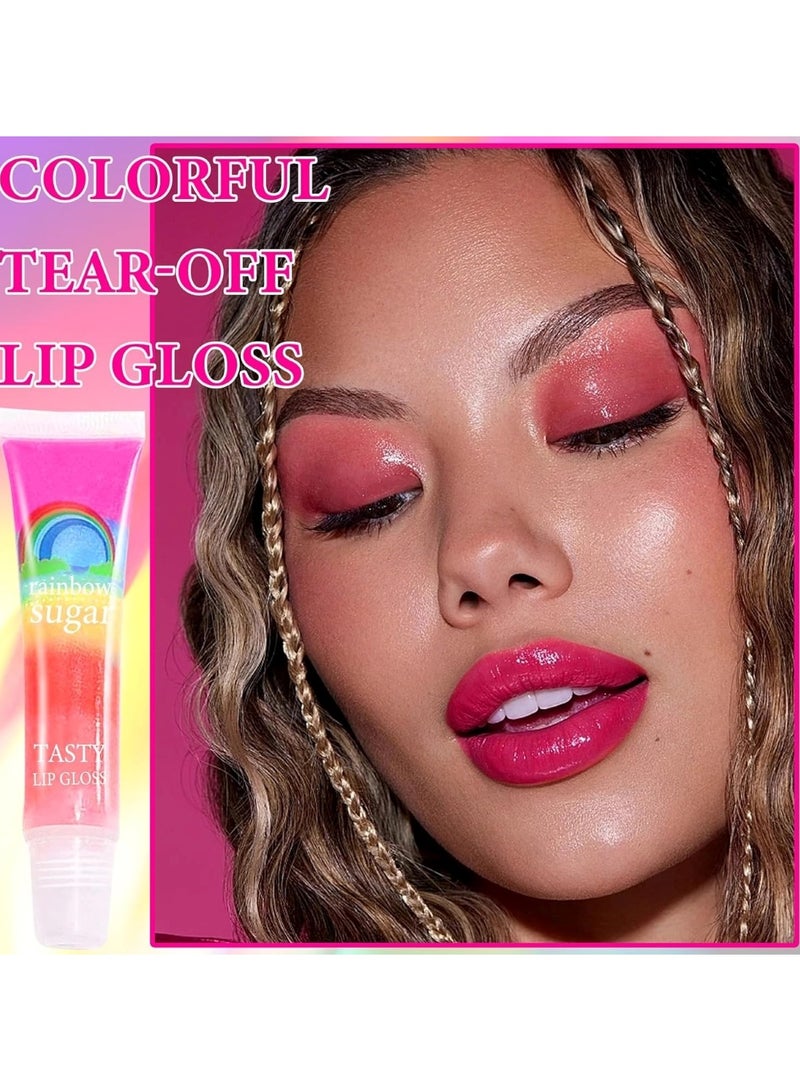 Romantic bear Organic Rainbow Hydration: Transparent Lip Gloss for a Vibrant Glow - Image 5