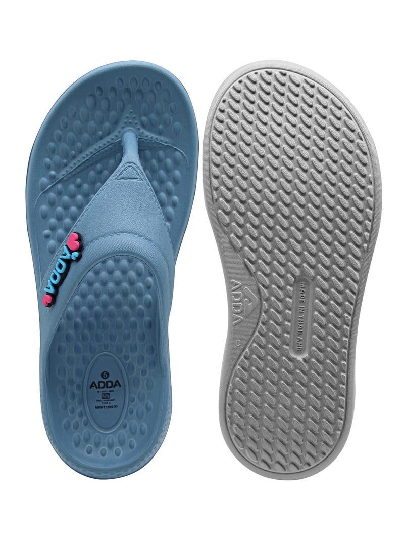 Adda TM-FEATHER LITE Blue Arch Support Stylish flats for women - Image 3