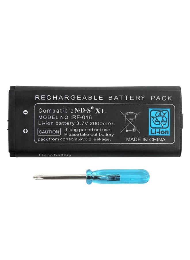 OSTENT 2000mAh Rechargeable Lithium-ion Battery + Tool Pack Kit Compatible for Nintendo NDSiLL NDSiXL - Image 1