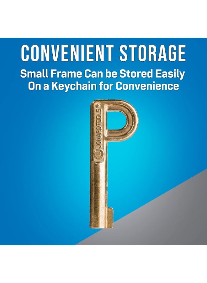 Jonard Tools, TTK-225, P Key, for Self Lock Pedestal Lock, Brass, Gold, 1 Count (Pack of 1) - Image 3