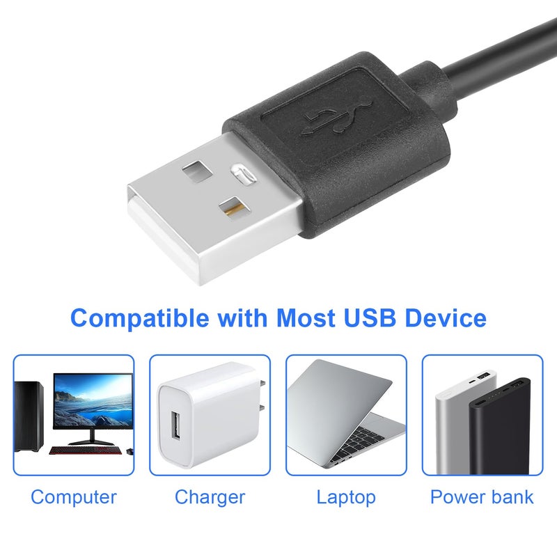 OwlTree 2 Pack USB 5V to 12V 4 Pin Fan Speed Adapter Controller Supported PC Cooling Fan, Max 12V 8W Output (11.8inch) - Image 5