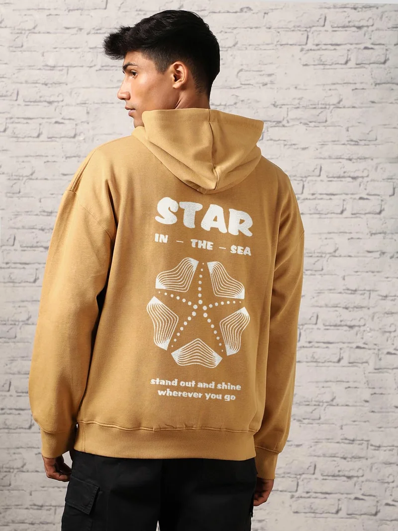 NOBERO  Stylish Oversized Hoodie for Men in Beige for Men | Best Price UAE