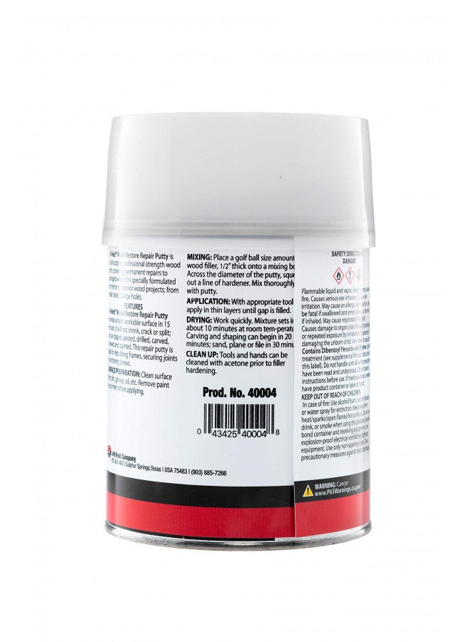 J-B Weld 40004 Wood Restore Repair Putty - 757mL - Image 2