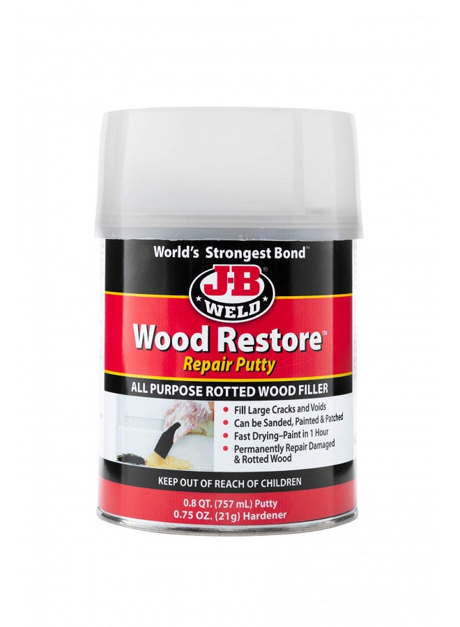 J-B Weld 40004 Wood Restore Repair Putty - 757mL - Image 1