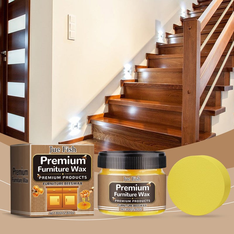 Multi-Purpose Beeswax Furniture Maintenance Wax - 80g - Image 2