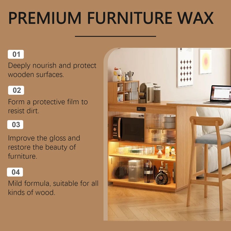 Multi-Purpose Beeswax Furniture Maintenance Wax - 80g - Image 3