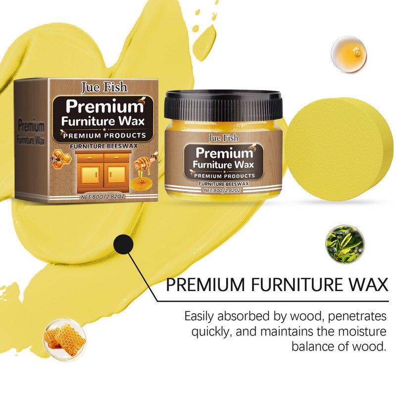 Multi-Purpose Beeswax Furniture Maintenance Wax - 80g - Image 5