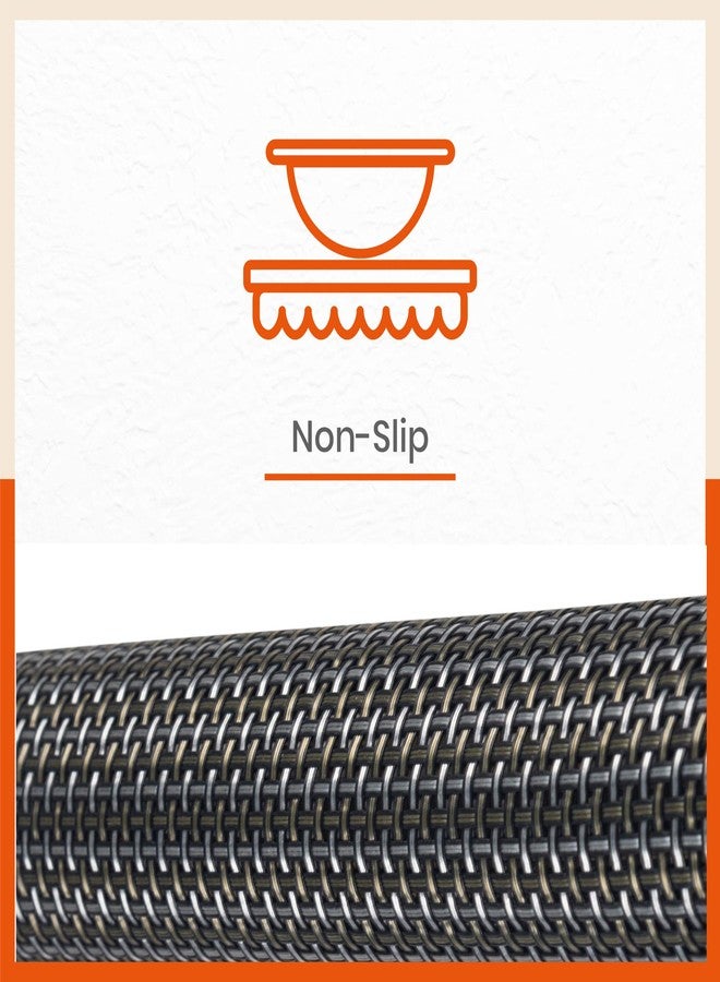 Bathla باثلا ماتوركس - مفارش طاولة/مفارش طعام من مادة PVC منسوجة من ليام لطاولة الطعام المنزلية | مقاومة للحرارة، قابلة للاستخدام على الوجهين وقابلة للغسل | (مجموعة من 6 قطع - 45 سم × 30 سم) - Image 5