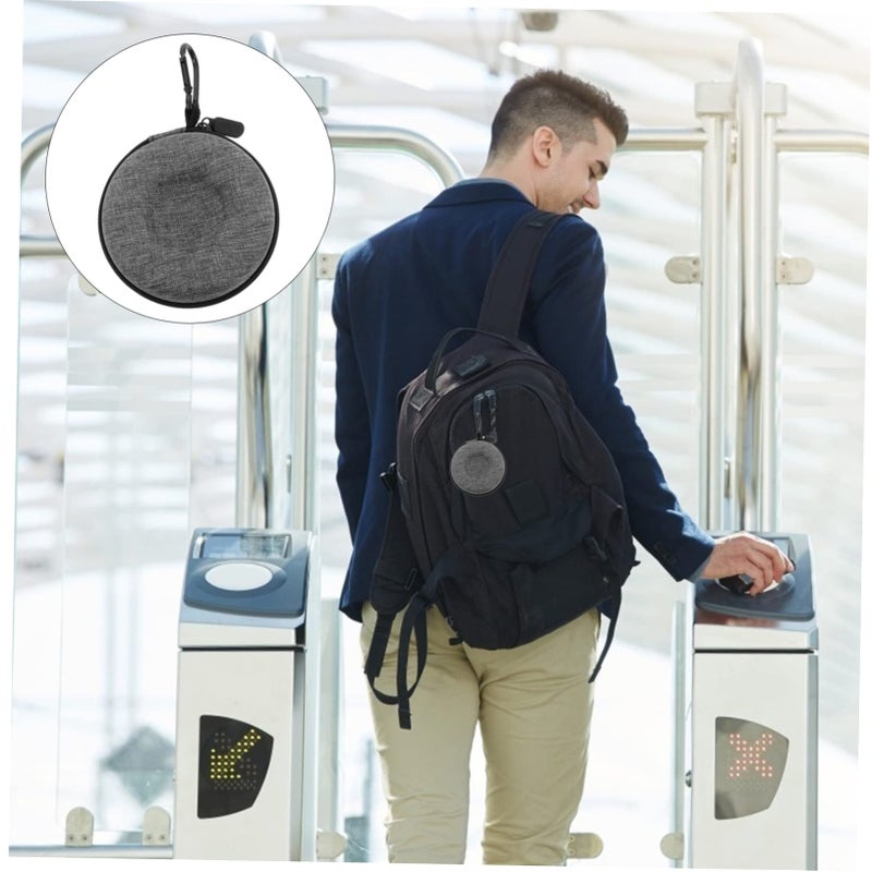 Grey Eva Portable Watch Storage Box Shockproof Travel Case For Watches Earphones - Image 5