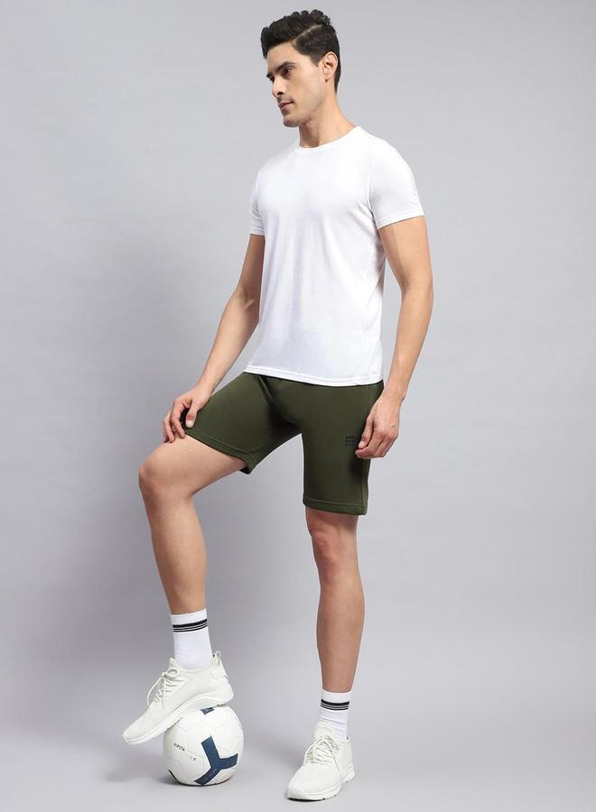 Rock.it Men Green Plain Short Shorts - Image 5