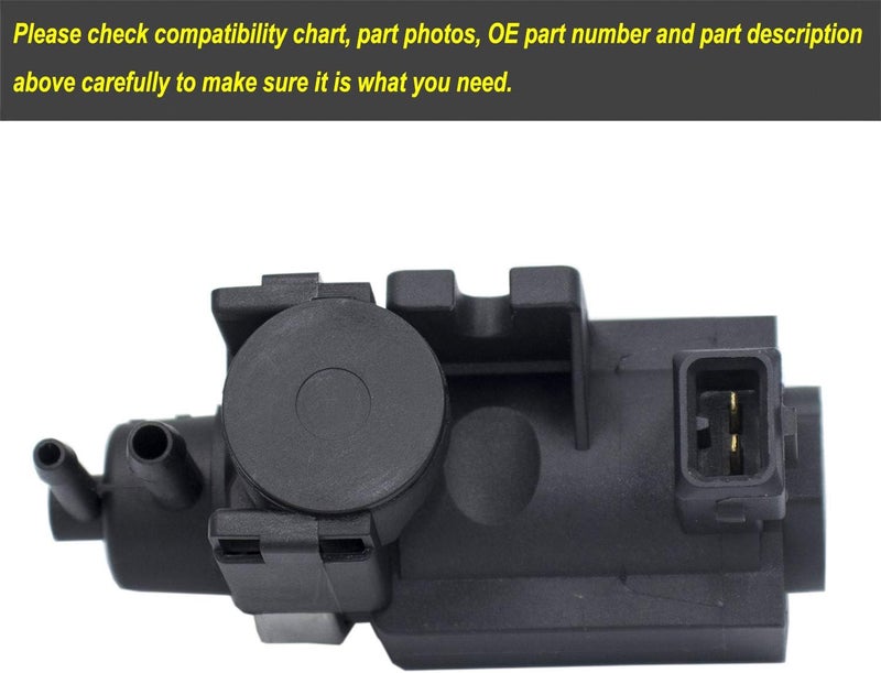 MOCW BC3Z-9E882-A BC3Z9E882A Turbo Wastegate Solenoid Vacuum Valve Fit for 2011-2016 Ford F-250 F-350 Super Duty 6.7L V8 DIESEL Black - Image 5