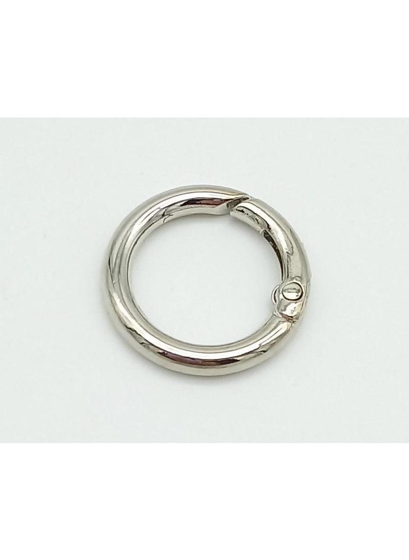 Angel Çanta Aksesuar - Angel Bag Accessory 2 cm Silver Spring Ring - Image 1