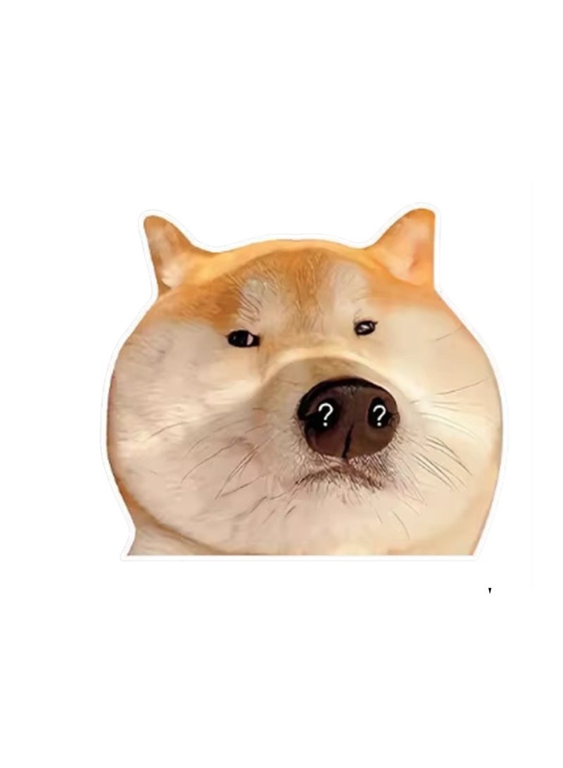 ملصقات السيارات على شكل علامة استفهام على شكل كلب، ملصقات وملصقات مصد للسيارات - Image 1