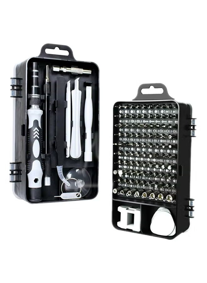 115-In-1 Magnetic Precision Screwdriver Set Black. - Image 1