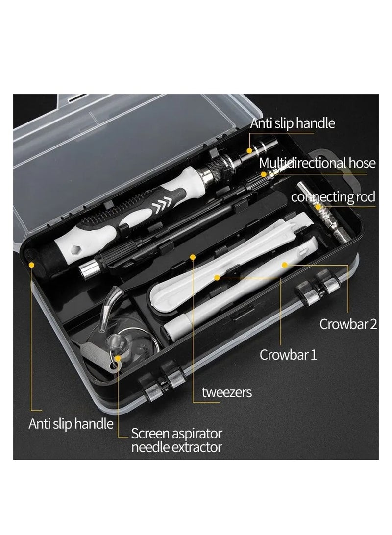 115-In-1 Magnetic Precision Screwdriver Set Black. - Image 3