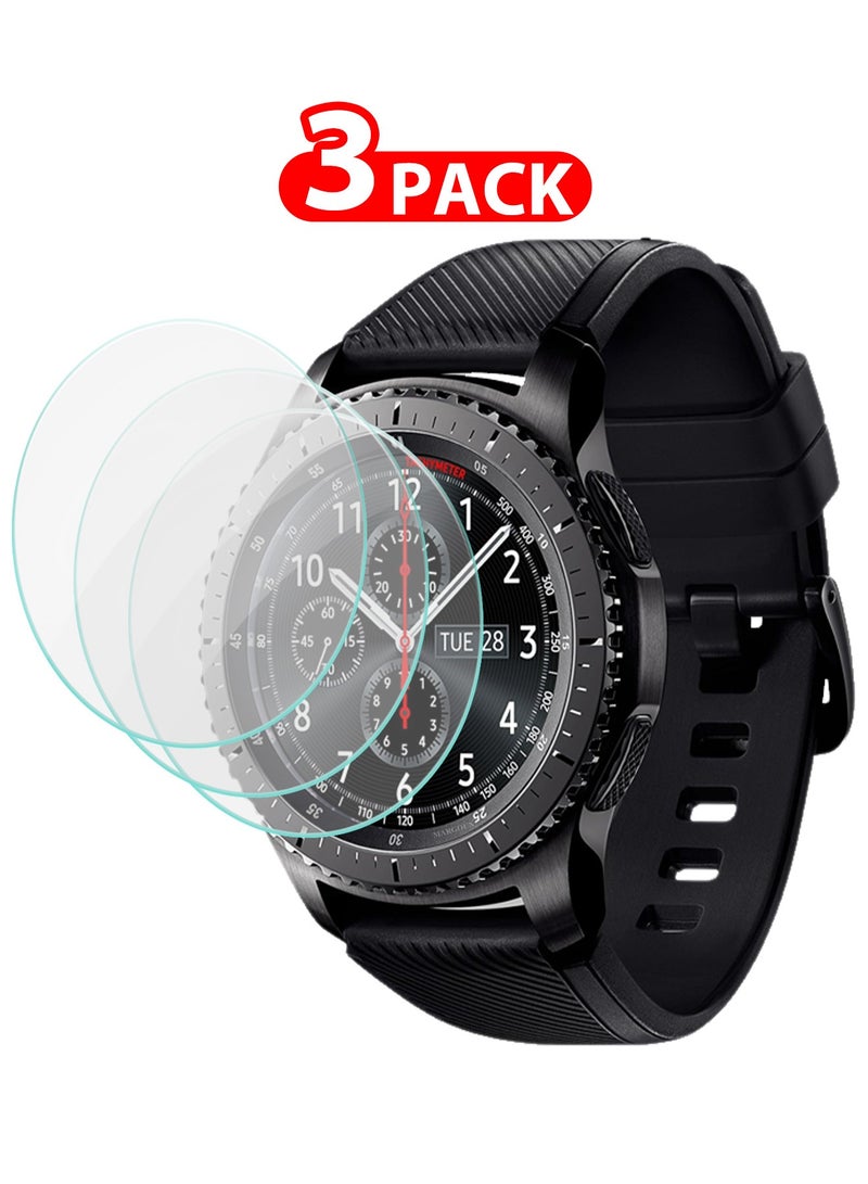 CATANES 3Packs Tempered Glass Screen Protector for Samsung Gear S3 Frontier – HD Clarity, 9H Hardness, Scratch-Resistant - Image 1